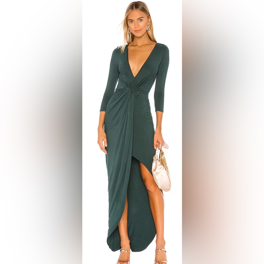 NWT lovers + friends green maxi